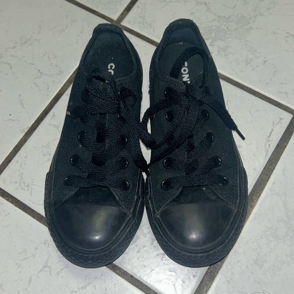 Blacked out All Star Converse size US 12